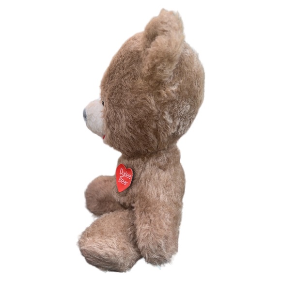 Animal Fair Dydee Teddy Bear 1970s Sitting Heart On Chest 10” Inches Plush - Picture 3 of 8